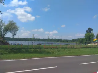 Zakręt "Gemeły" 4 km ścieżki rowerowej Włodawa - Okuninka