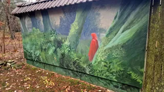 Mural "Czerwony Kapturek"