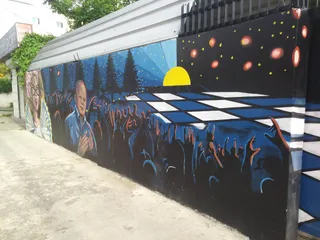 Mural por la alcaldia (Fefita la Grande)