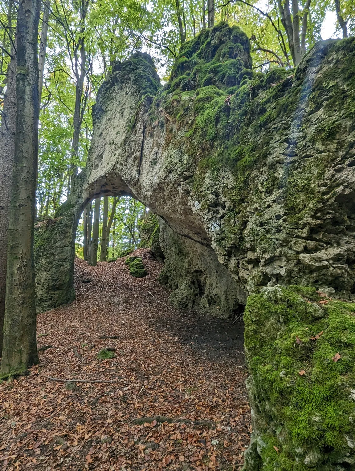 Wasserstein mit Felsentor