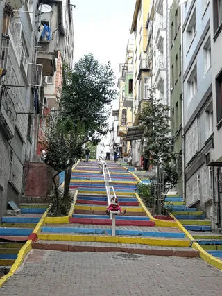 Rainbow stairs