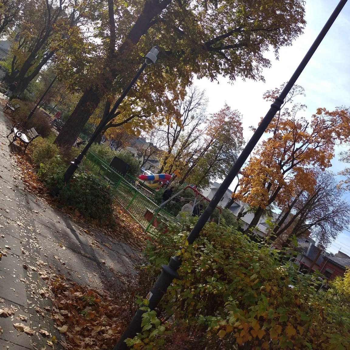 Park miejski - place zabaw