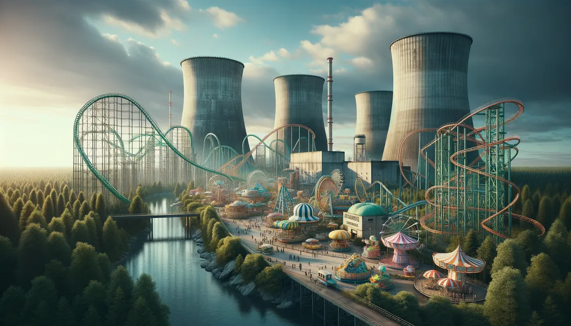 An amusement park in an abandoned atm power plant? Such things only in Germany!