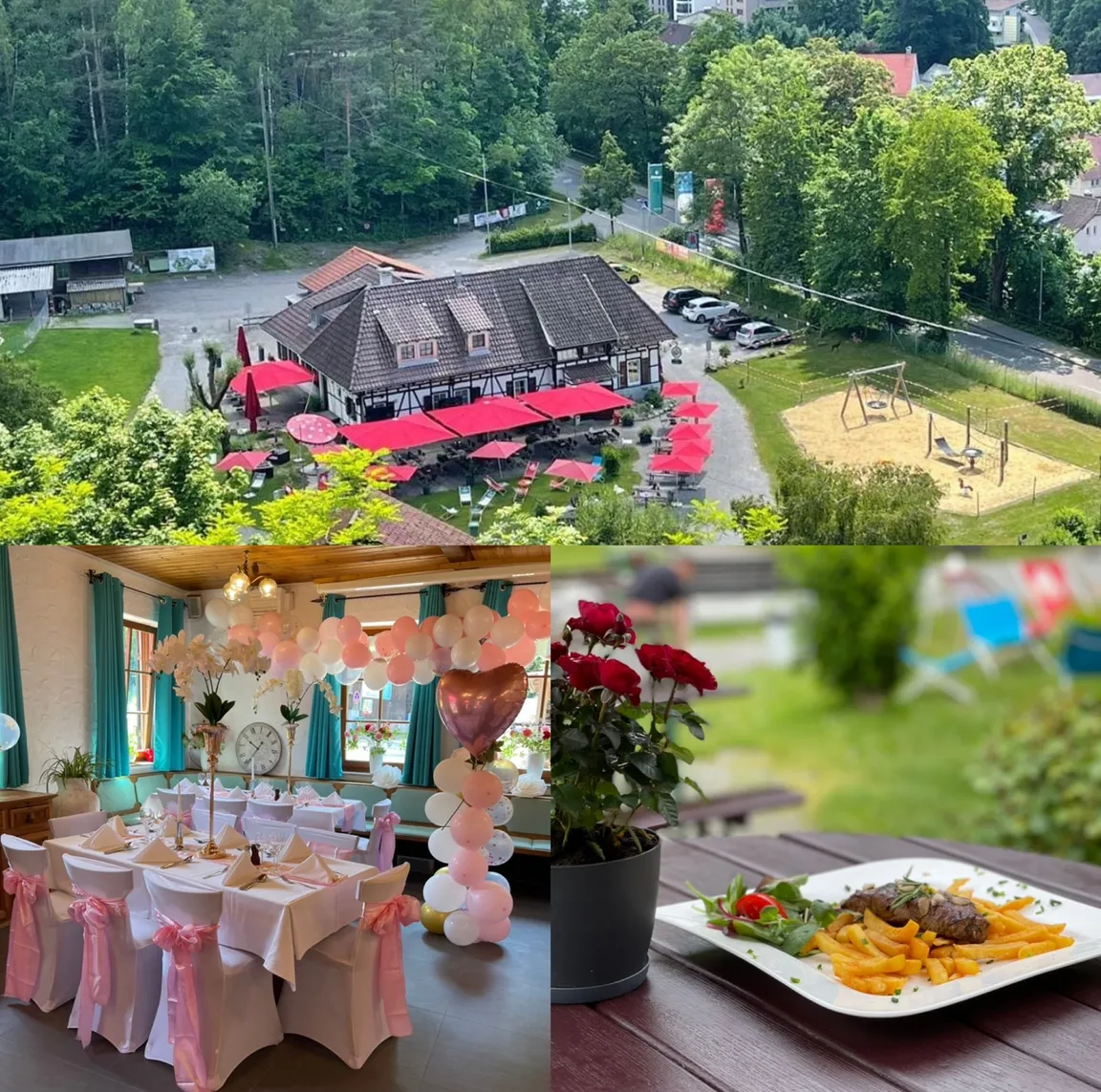Gasthaus zur Kiesgrube, beim Kleintierzoo in Ravensburg