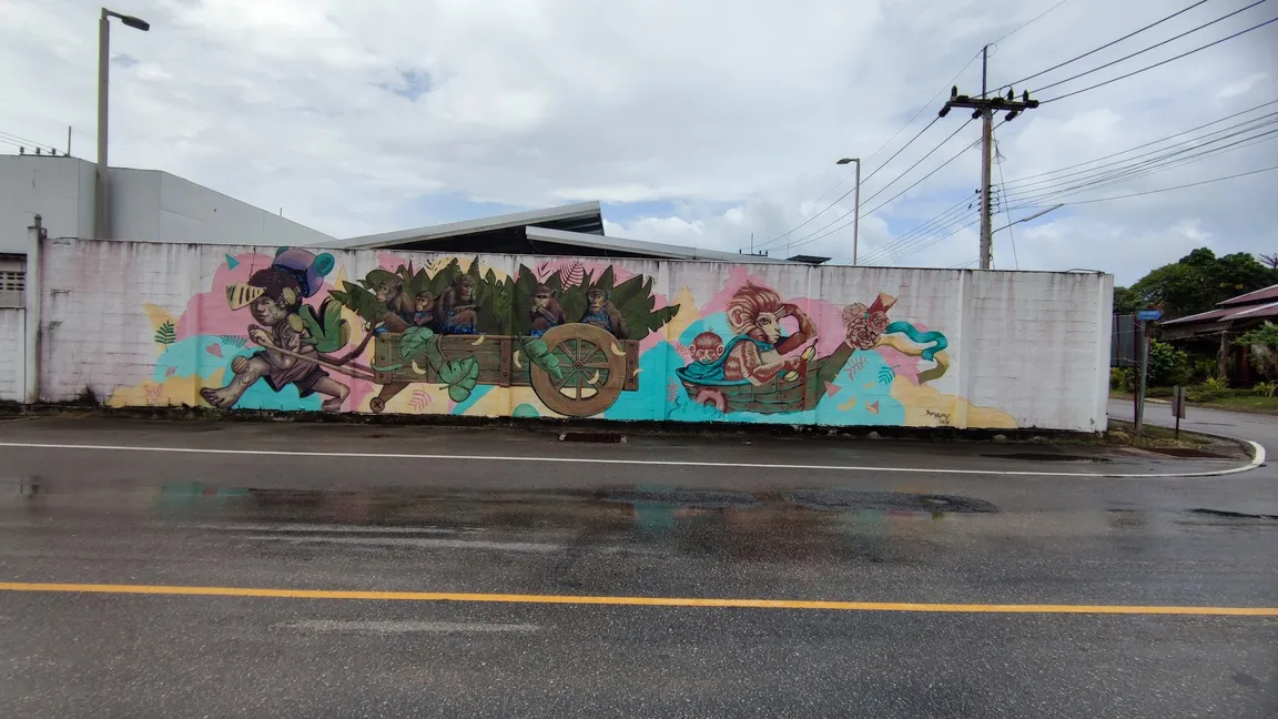 Krabi Street Art :Krabi Monkeys