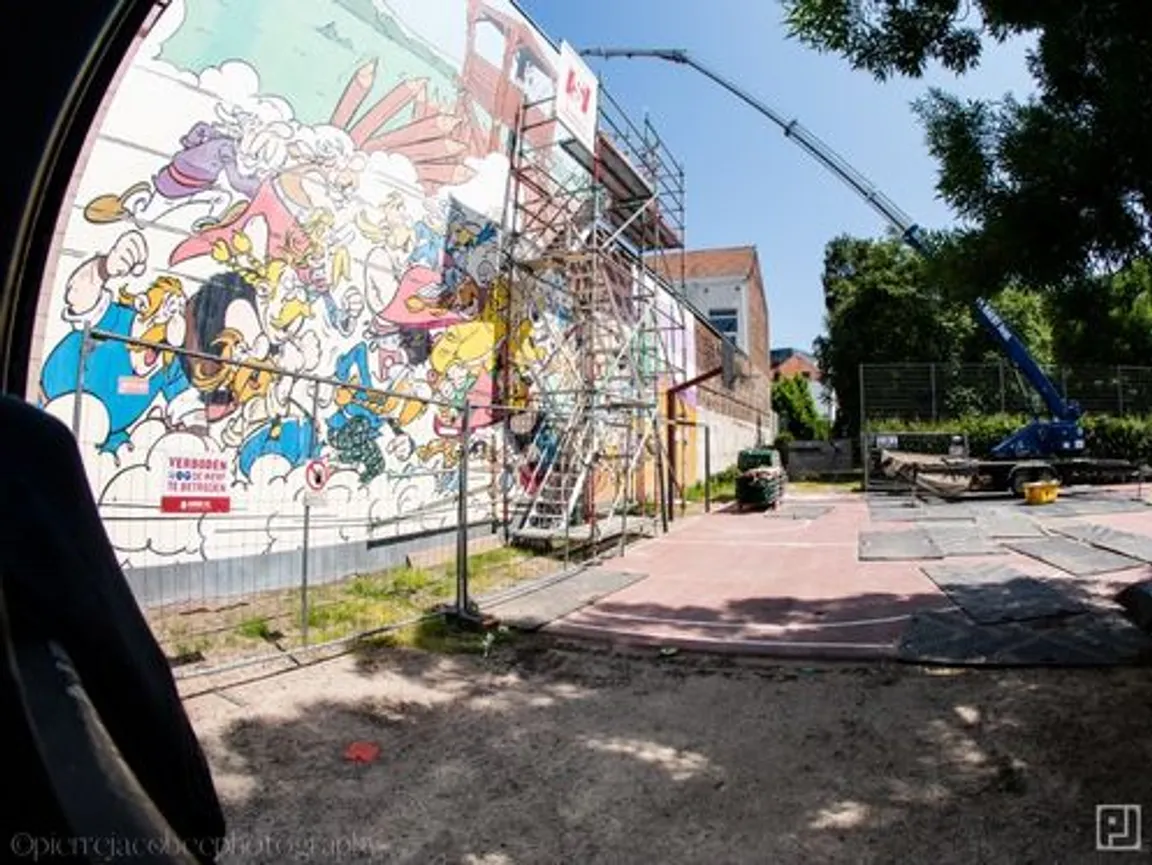 Asterix en Obelix - Stripmuur - Straatkunst