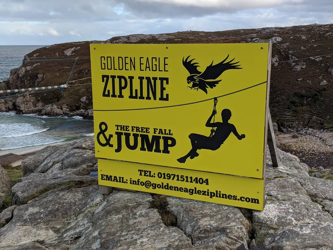 Golden Eagle Zip Line in Durness