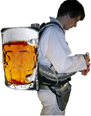 beer backpack