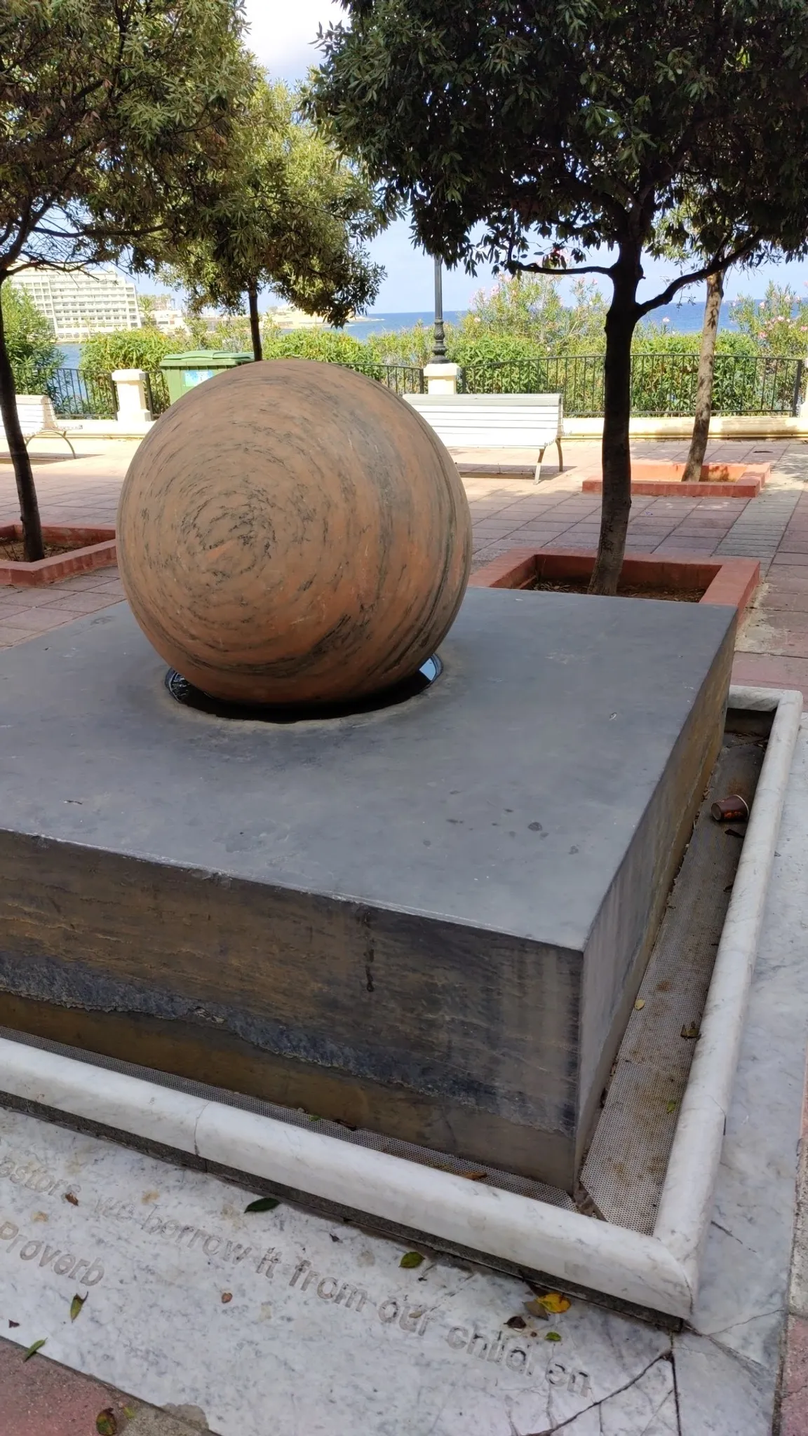 Rolling Marble Sculpture