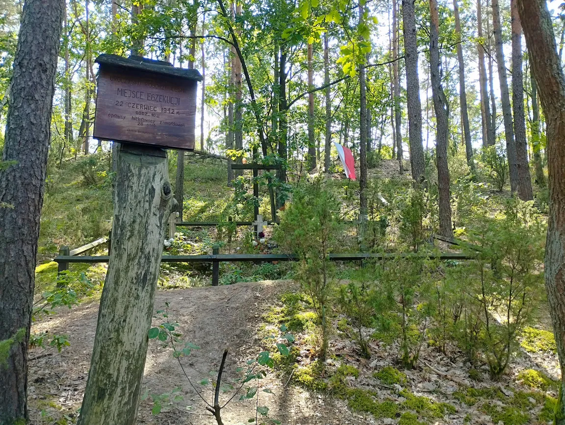 Miejsce egzekucji - uroczysko Opaleń