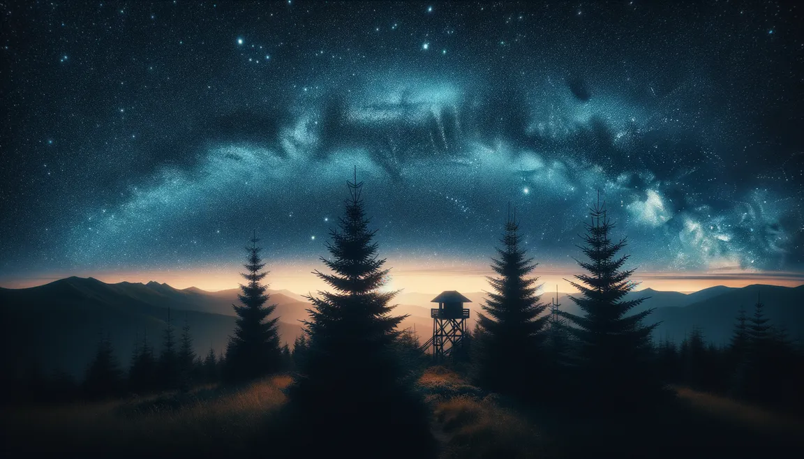 Night sky over the Bieszczady Mountains: an iconic place for stargazing