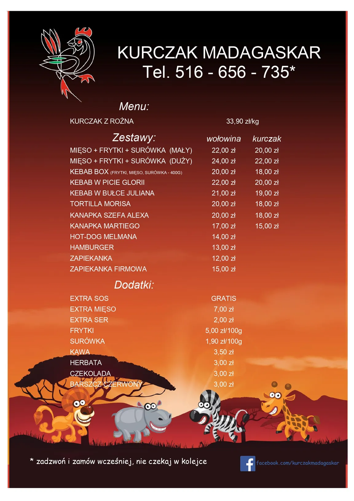 Kurczak z Rożna "Madagaskar"