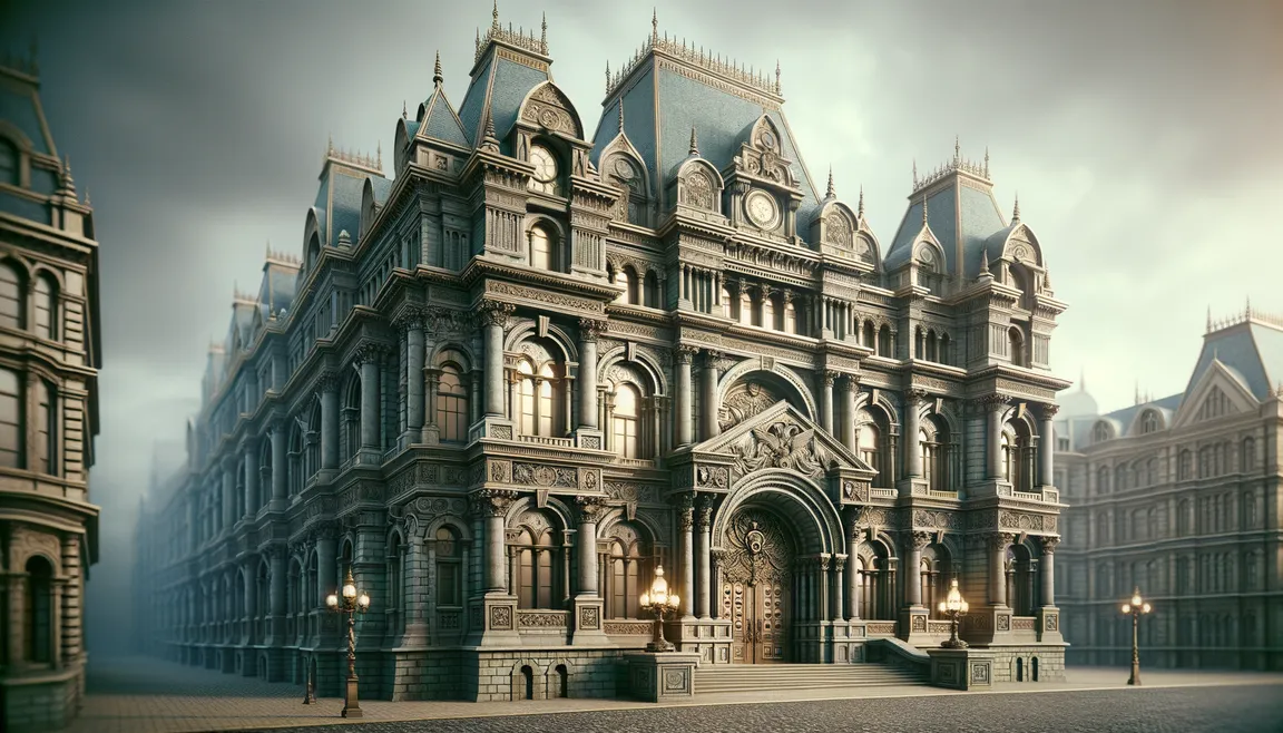 Gringott's bank, or the house of the High House of Australia in London, where Harry Potter had his vault