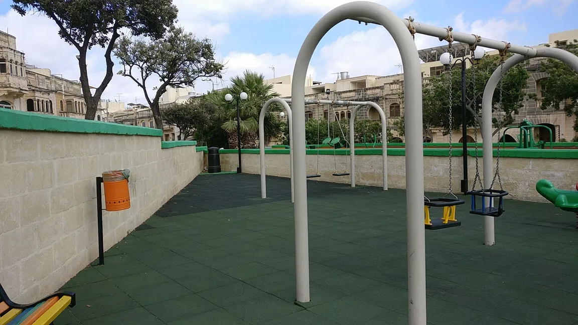 Playground & adult fitness area