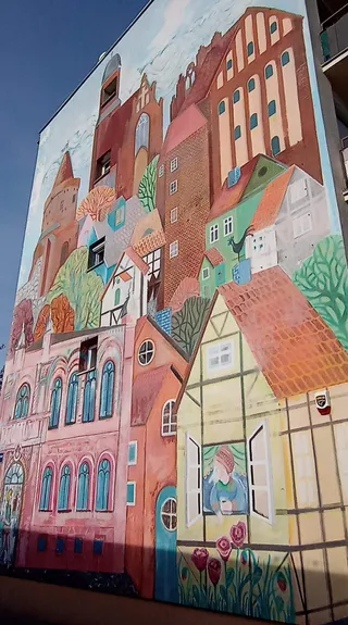 Mural 730-lecia Strzelec Krajeńskich