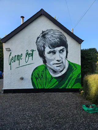 George Best Mural